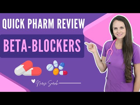 Beta-Blockers Pharmacology Nursing NCLEX Quick Review