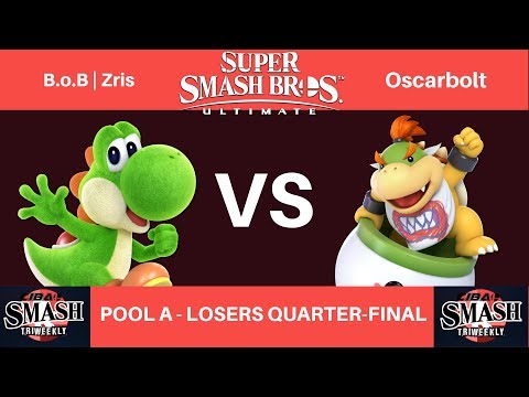 Cibao Smash - Pool A - Losers Quarter-Final - B.o.B | Zris (Yoshi) vs Oscarbolt (Bowser Jr.)