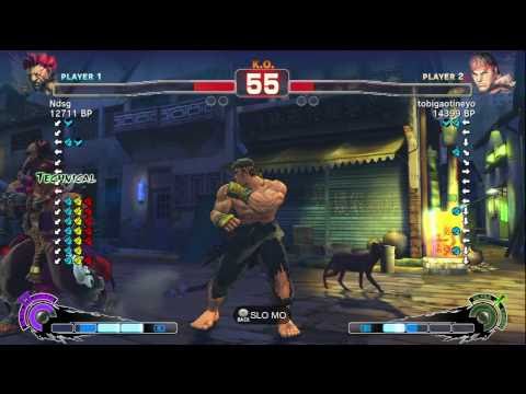 Fujino [Akuma] vs Stay Gold [Ryu] SSF4 Japanese Online Ranked Matches - TRUE-HD