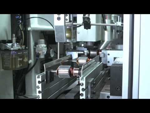 Fully automatic armature production assembly line