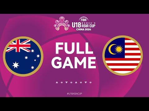 Australia v Malaysia | Full Basketball Game | FIBA U18 Women's Asia Cup 2024 | Div A | Group Phase