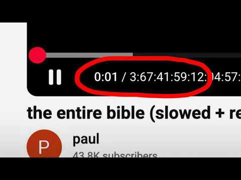 The longest video on Youtube...