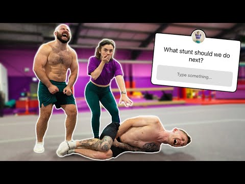 Instagram made us do these GROUP ACRO STUNTS!