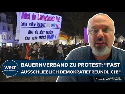 BAUERNPROTEST IN DEUTSCHLAND: "Veranstaltungen sind fast ausschließlich demokratiefreundlich!"