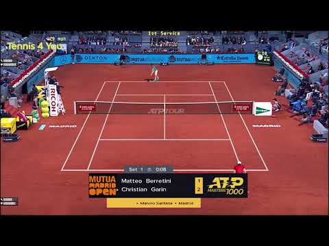 Matteo Berretini vs Christian Garin ATP Madrid 2021 highlights