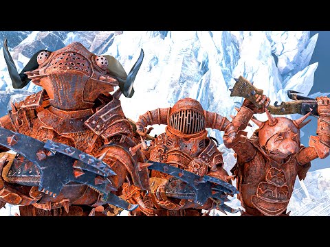 GNOBLAR HORDES vs DWARFS - TotalWar Warhammer 3