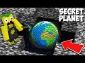 All this time UNDER THE BEDROCK THERE WAS A SECRET PLANET in Minecraft ! NEW PLANET !