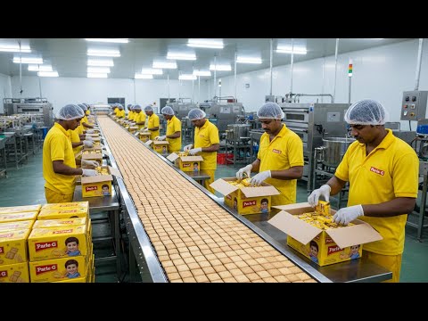 How Millions of Parle-G Biscuits Are Made Daily 🍪 Inside the Factory (Full Process)