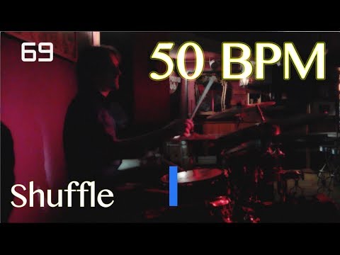 50 BPM Shuffle Beat - Drum Track
