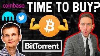 Time to BUY? Ethereum founder trashes "high TPS" blockchains? Kraken worth $4B? EOS ETH BTC TRX UFR