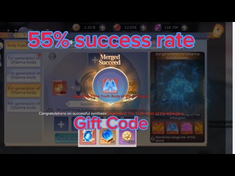 Warlord Sovereign Synthesis of T3 Dharma Body 55% Success Rate [ Gift Code ] #claimitnow