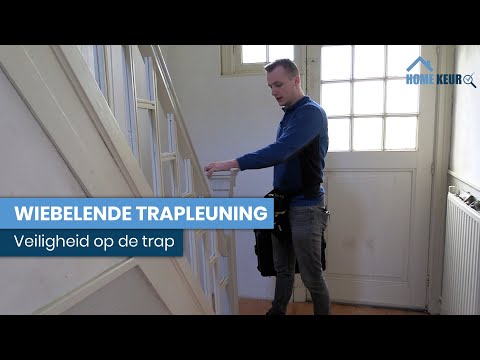 Leuning van trap wiebelt behoorlijk: geen veilige situatie ⚠