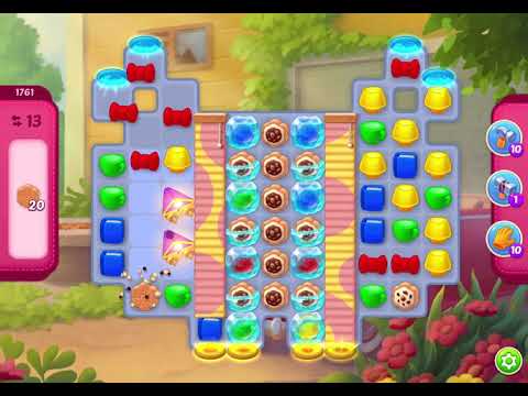 HomeScapes Level 1761 no boosters (14 moves)