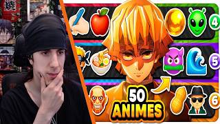 KALATHRAS REACCIONA A "¿Puedes ADIVINAR el ANIME solo con EMOJIS? 🎮🤔 (50 Animes Populares) 🔥"