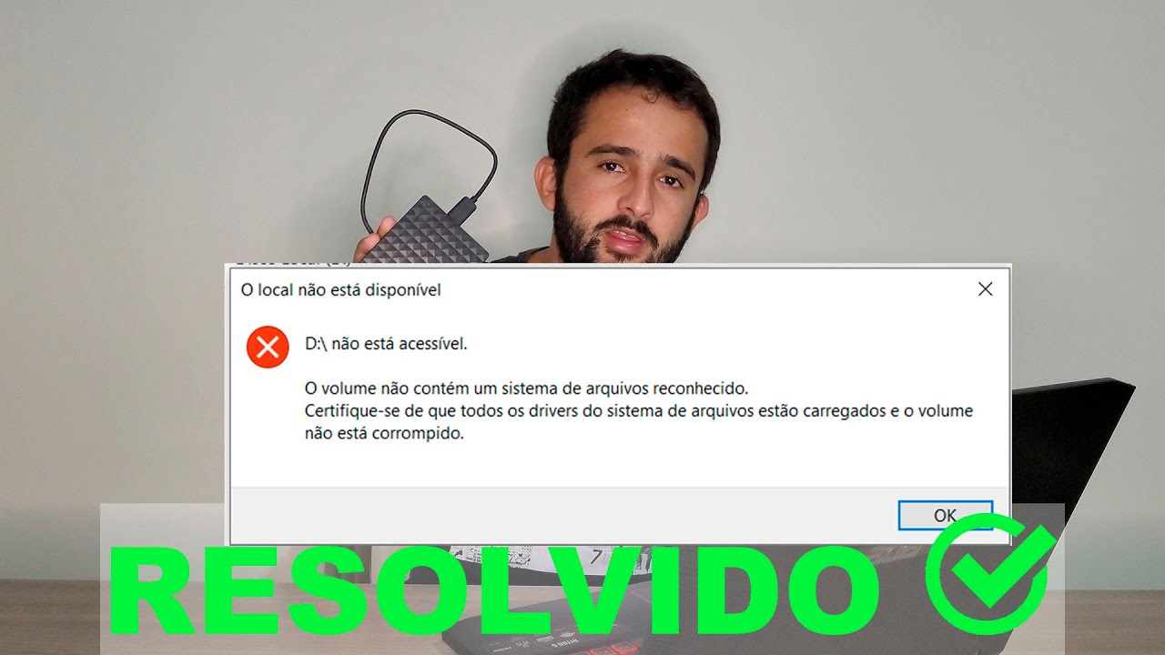 Watch Now O Volume Não Contém Um Sistema de Arquivo Reconhecido VEJA COMO RESOLVER O Volume Não Contém Um Sistema de Arquivo Reconhecido VEJA COMO RESOLVER