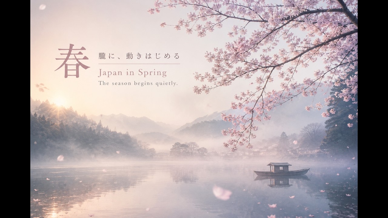 Quiet spring video about Japan and Japanese atmosphere