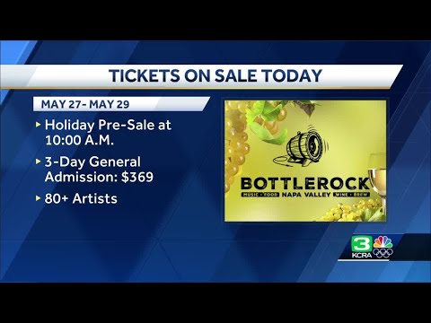 Tickets go on sale for Napa’s BottleRock festival on Memorial Day Weekend
