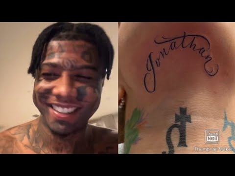 Blueface Shows Off His #1 Golden Retriever Nevaeh New Tattoo Of His Name & Throws Shade At Chrisean!