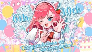 誕生日＆活動10周年記念配信💕自分の顔のケーキを焼いて食べよう🍰【Vtuber:もこちゃん】
