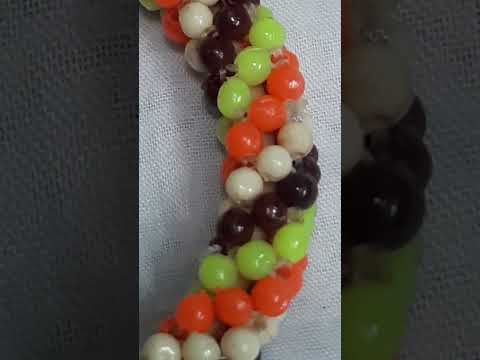 Colors bangle -- Made with beads.