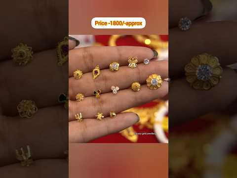 Beautiful gold nose pin design with price #shorts #viralshorts #goldnosepins #jewellery #shortsfeed