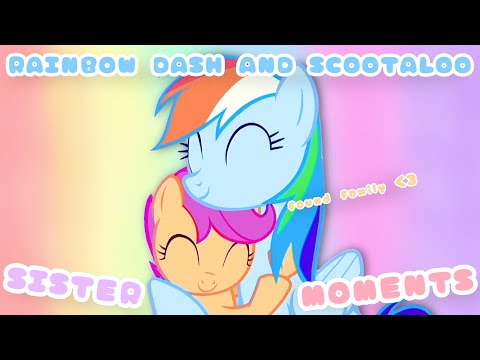Rainbow Dash and Scootaloo being adoptive siblings for 9 minutes