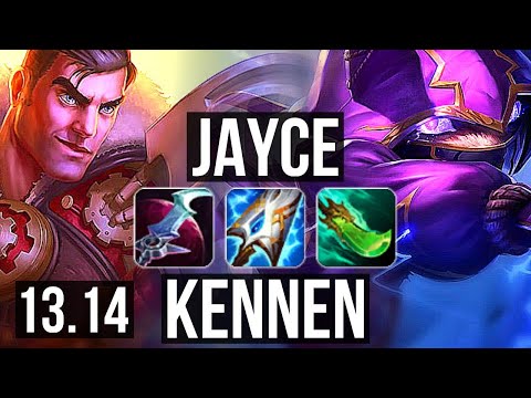 JAYCE vs KENNEN (TOP) | Rank 1 Jayce, Rank 3, 15/2/3, Legendary | KR Challenger | 13.14