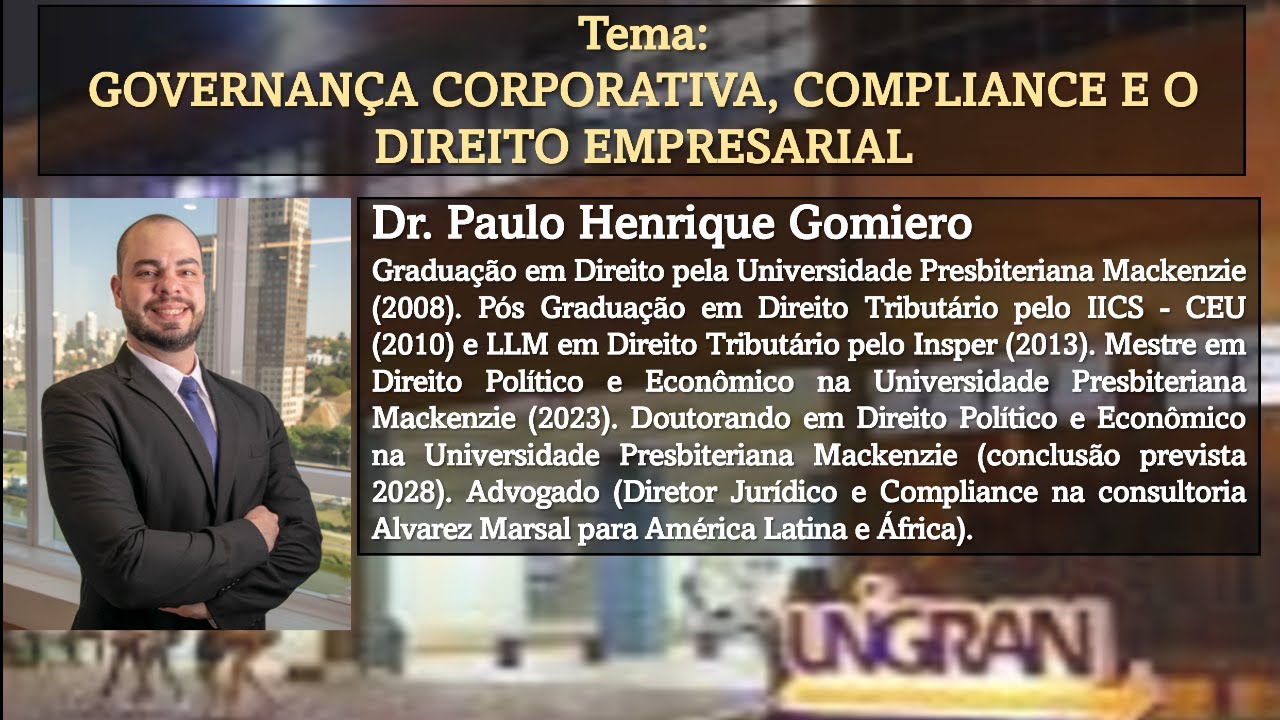 GOVERNANÇA CORPORATIVA, COMPLIANCE E O DIREITO EMPRESARIAL