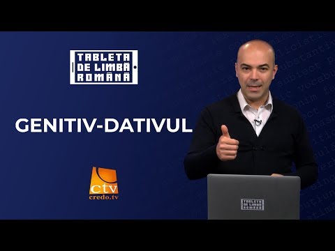 44. Tableta de limbă română - Genitiv-dativul