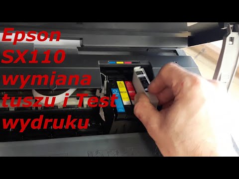 EPSON STYLUS SX110 🖨️ Wymiana tuszu i test wydruku