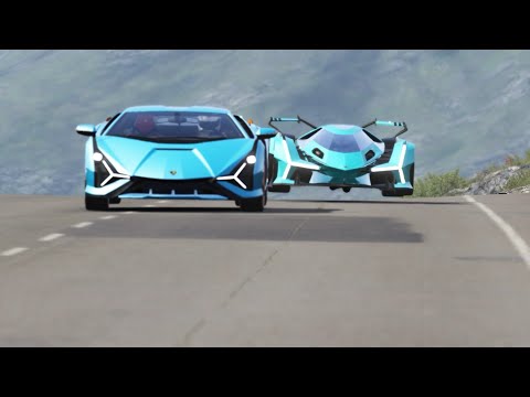 Lamborghini V12 Vision GT vs Lamborghini Sian at Highlands