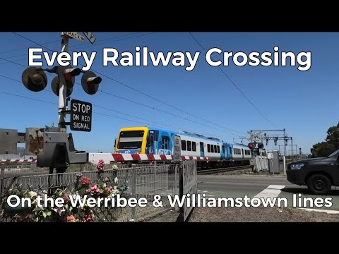 Every Railway Crossing on the Werribee and Williamstown lines