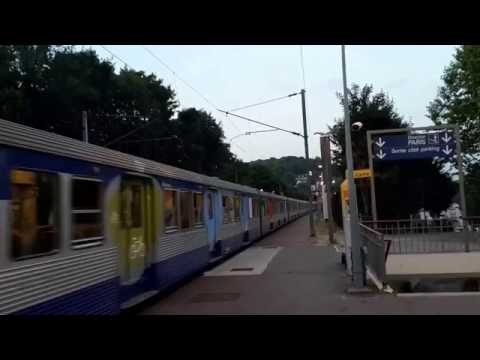 Arrivée BB17000 & RIB TRANSILIEN à MEULAN-H SNCF