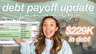 DEBT PAYOFF UPDATE JAN 2022 | debt free journey, student loan debt