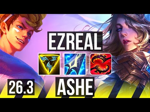 EZREAL & Neeko vs ASHE & Galio (ADC) | 61K damage, Good KDA: 25/2/8 | KR Master | 26.3