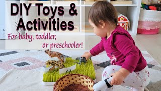 DIYs THAT GROW WITH YOUR CHILD! Montessori DIY Activities for Babies, Toddlers, and Preschoolers