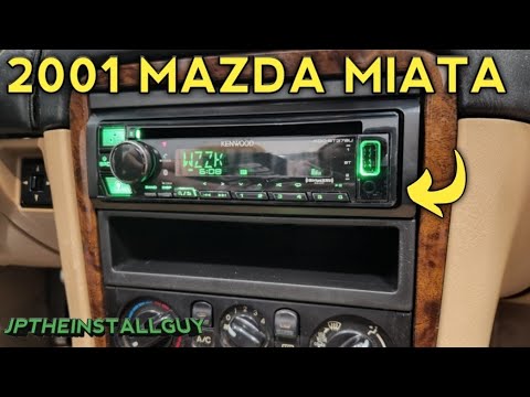 2001 Mazda miata radio removal replacement and install