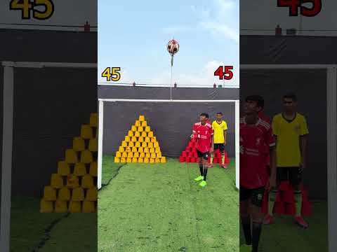 Who can spin football 45 times first ?