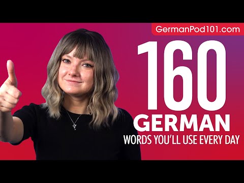 160 German Words You'll Use Every Day - Basic Vocabulary #56