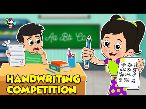 गट्टू गया Handwriting Classes | Practice makes man perfect | Cartoon | Moral Story | PunToon Kids