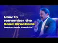 How To Remember The Road Directions Squadron Leader Jayasimha