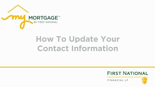How to Update Contact Information on My Mortgage