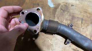 Duramax exhaust leak! Recent turbo removal mistake fixed!