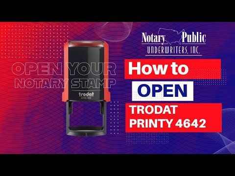 How to open Trodat Printy 4642 round stamp