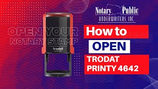 How to open Trodat Printy 4642 round stamp