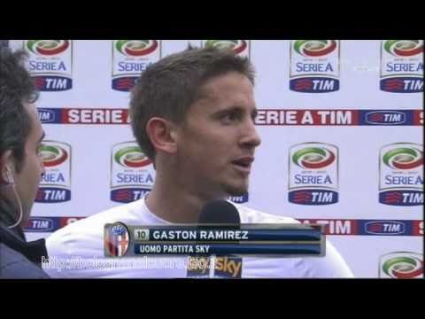 Bologna FC 1909 13/03/2011 Lecce - Bologna 0-1 Ramirez uomo partita SKY, lancio maglie a fine gara