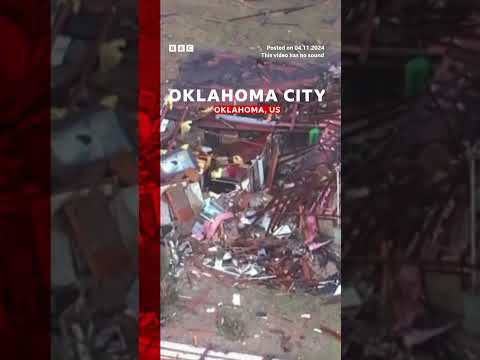 Video | Aerial footage shows damage left by Oklahoma tornadoes. #Oklahoma #Tornadoes #BBCNews