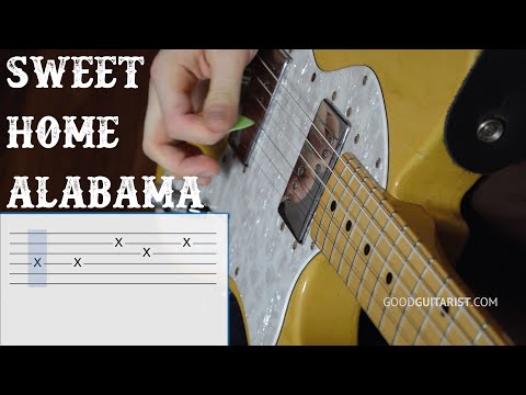 Learn "Sweet Home Alabama" - Step-by-step Guitar Walkthrough - How to play the chords and riff