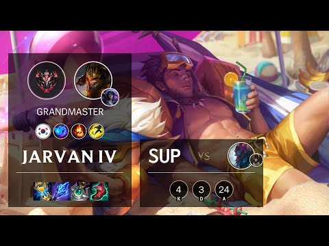 Jarvan IV Support vs Trundle - KR Grandmaster Patch 11.23