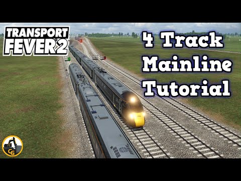 Transport Fever 2 Four Track Mainline Tutorial | 2023
